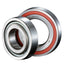 Nachi Support Bearing 25TAB06U with a resin cage and increased ball count for greater rigidity and efficient handling of radial and axial loads.