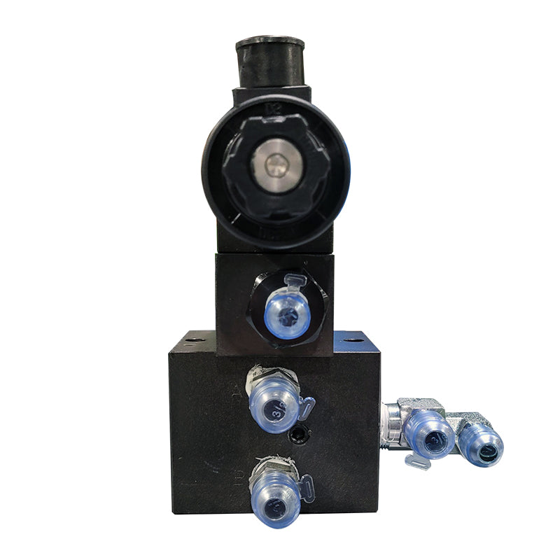 Modular valve assembly for chuck operations, model Valve assy 005 (Chuck), rear view