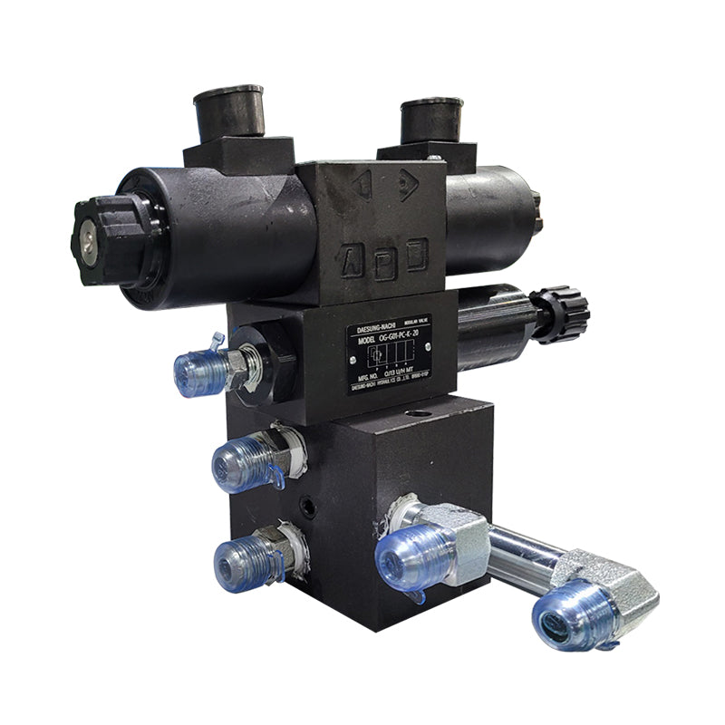 Modular valve assembly for chuck operations, model Valve assy 005 (Chuck), side view Main image