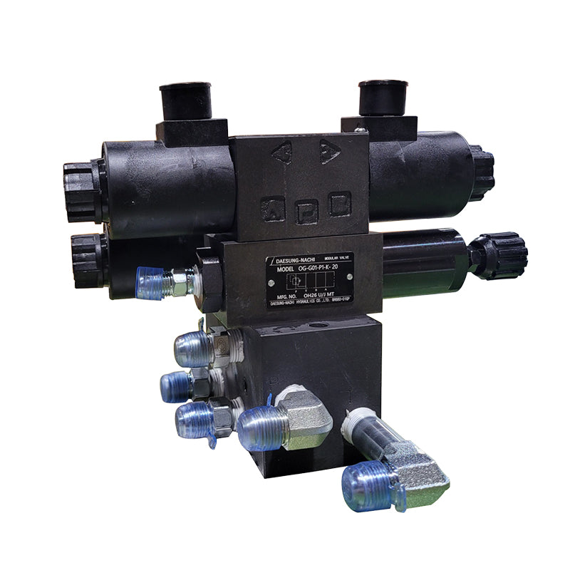 Front view of Valve Assy 006 (Finger), highlighting its modular structure and connections. Main image