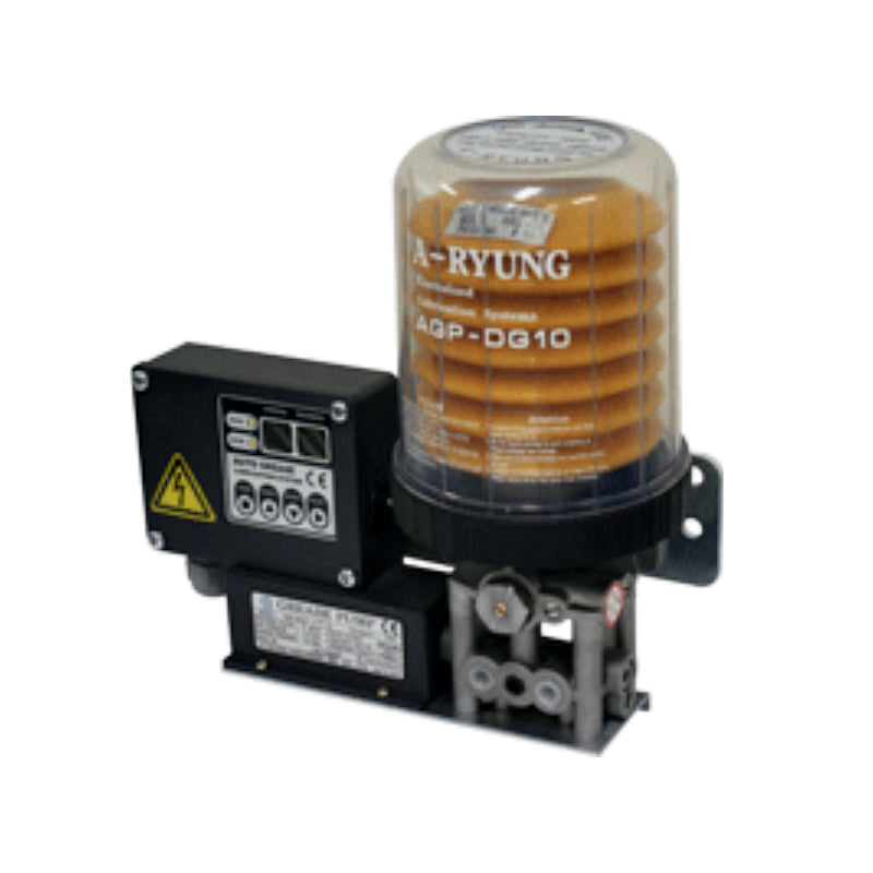 Aryung Grease Pump AGP-DG10 with transparent grease reservoir and digital controller Main image
