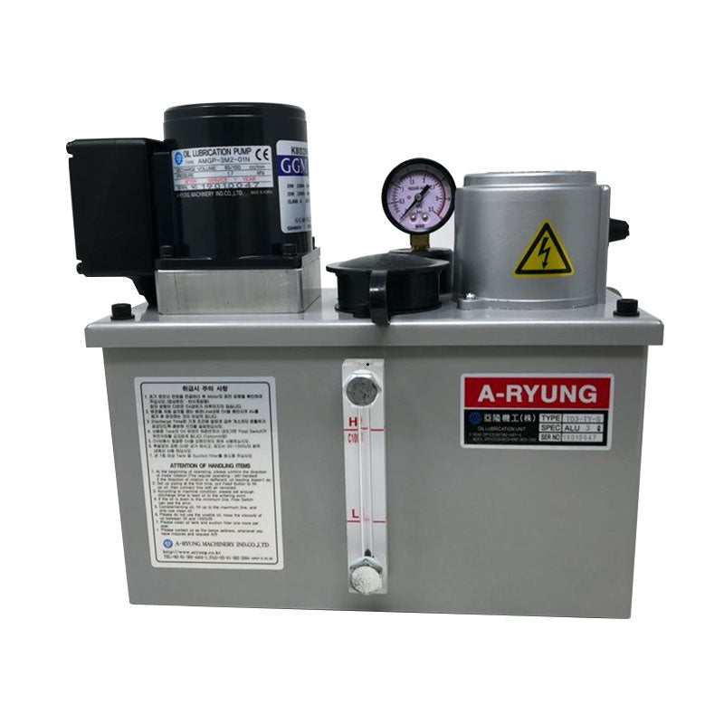 Aryung Lubrication Pump AMGP-3M2-05-T12-TY-S with built-in relief valve and digital controller