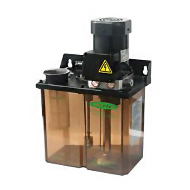 Aryung Lubrication Pump AMGP-3M2-53-T06 with transparent oil reservoir, relief valve and oil level detection