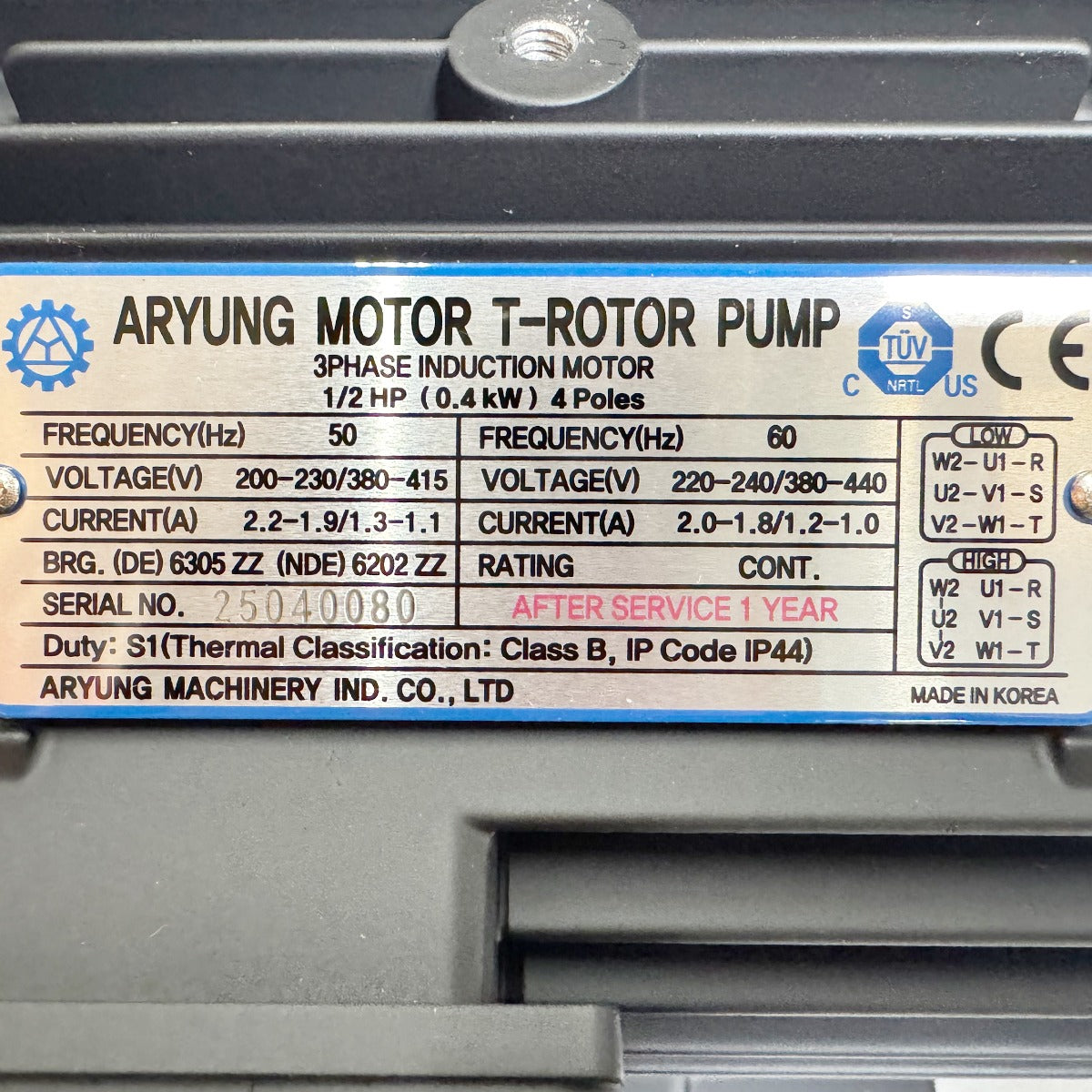 A-Ryung Motor T-ROTOR Pump AMTP400-210HAVB Secondary image