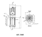 Aryung ACP-EF dimension table