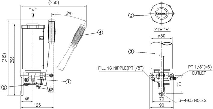 Aryung Hand Grease Pump AHGP-700 Secondary image