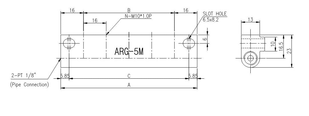 Aryung ARG-M dimension drawing