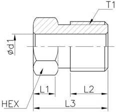 Aryung Lubrication Fitting TA-4 Plug Bolt (Ø4 Pipe) Secondary image