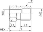 Aryung lubrication fitting plug bolt drawing