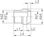 Aryung lubrication fitting sleeve drawing