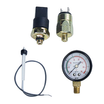 Aryung lubrication float switch and pressure gauge