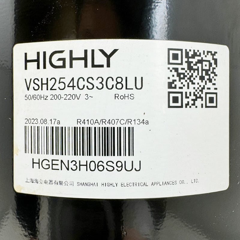 Kwangrim CIL 1501 Compressor, label