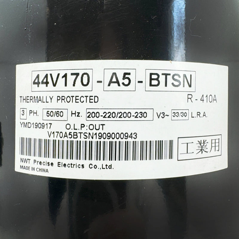 Label on Kwangrim compressor CL1502009