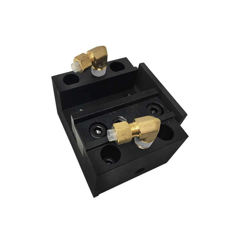 Facing Tool Holder N27381513A with brass fittings for DMC and FFGDMC CNC machines, shown from a top angle. Main image