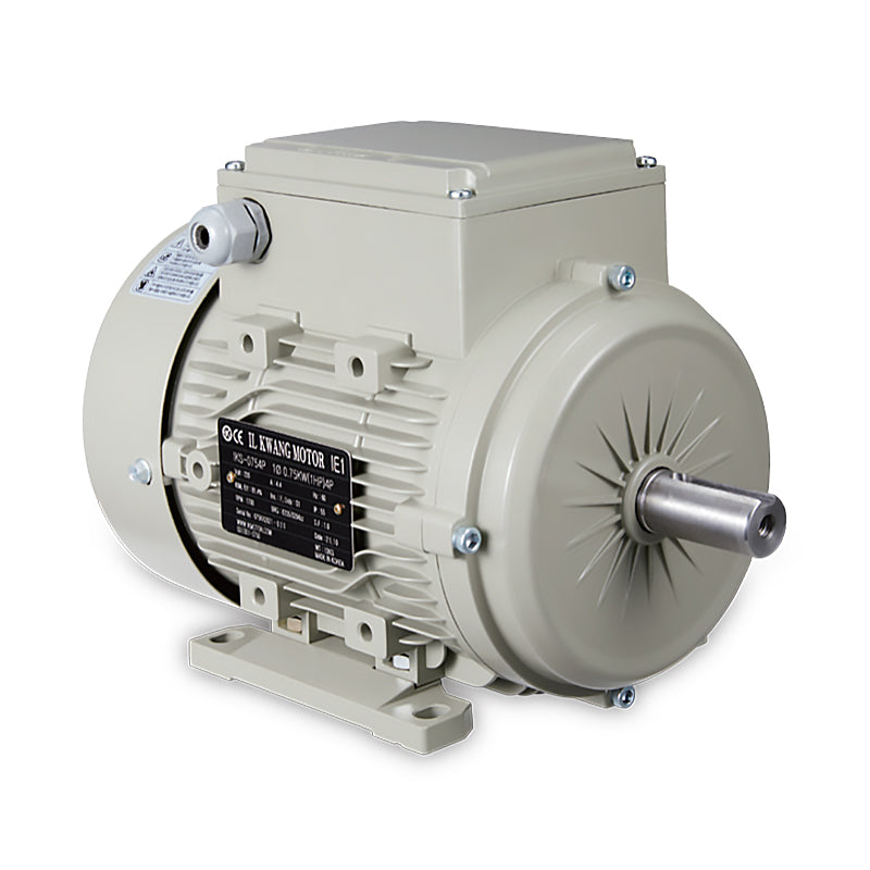 IK ELECTRIC IEC 100 Frame Aluminum Metric Motor, B3 Horizontal, 1-Phase, 3hp, 60 Hz, 220V, 1800 RPM,  TEFC Main image
