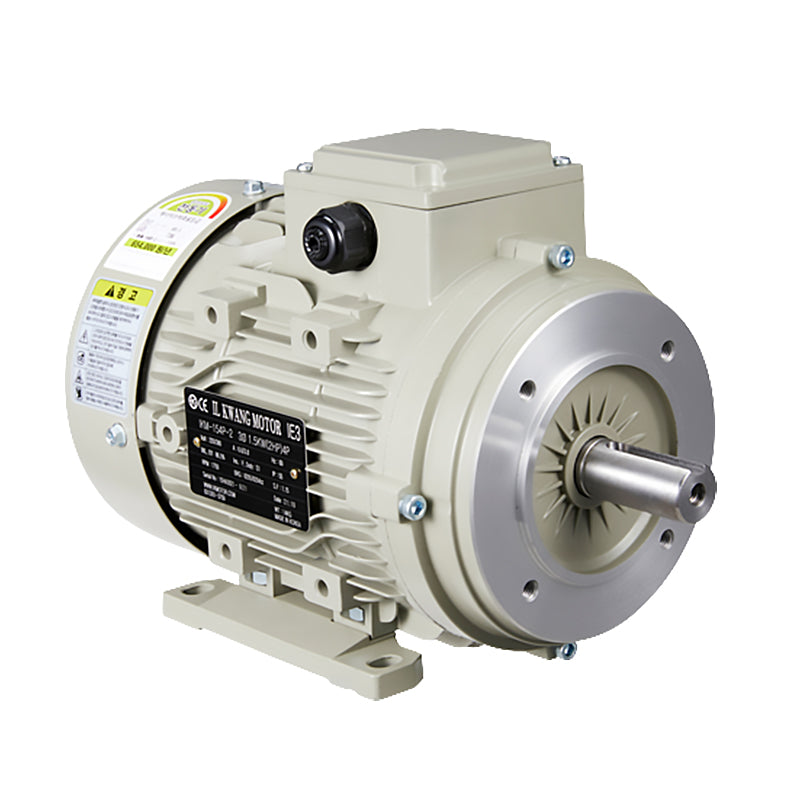 IK ELECTRIC IEC 90 Frame Aluminum Metric Motor, B34 Horizontal, 1-Phase, 1hp, 60 Hz, 220V, 1800 RPM,  TEFC Main image
