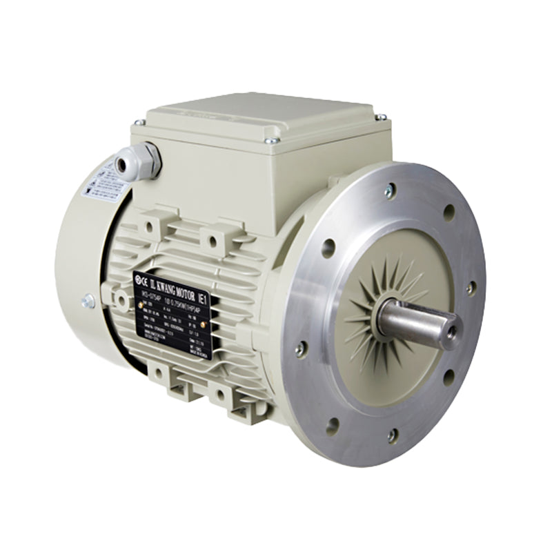 IK ELECTRIC IEC 90 Frame Aluminum Metric Motor, B5 Vertical, 1-Phase, 2hp, 60 Hz, 220V, 1800 RPM,  TEFC Main image