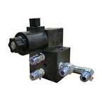 Modular valve Valve assy 003 (Tool Post), front view showing connections and labels