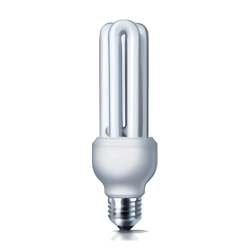 Close-up view of the Kolour One Bulb 20W LED Light with a spiral design Main image