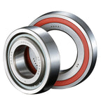 Nachi Support Bearing 25TAB06U with a resin cage and increased ball count for greater rigidity and efficient handling of radial and axial loads.