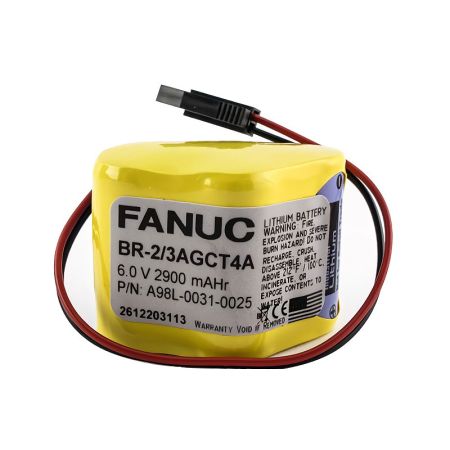 Fanuc Lithium PLC Battery with Wire A98L-0031-0025