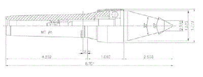 MT5 CNC Waterproof Live Center ; Extended 30° Type (5WPL30073005)