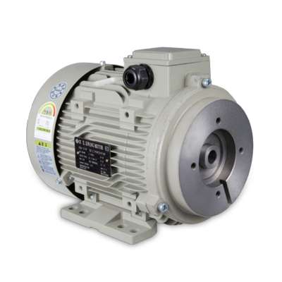 IK ELECTRIC IEC 80 Frame Aluminum Metric Hydraulic Motor, B34 Horizontal, 3-Phase, 1hp, 60 Hz, 220V, 1800 RPM,  TEFC