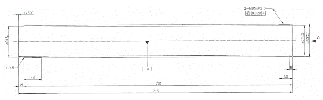 Draw Pipe 715L