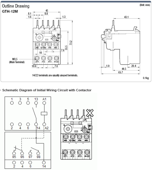 GTH-12M Product Drawing