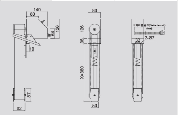 KEM Oil Simmer KEM-650 external dimensions drawing