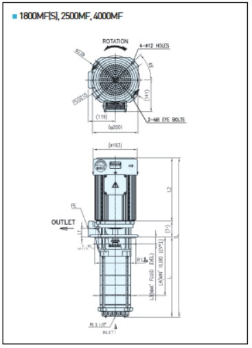 ACP-1800MF External Dimensions